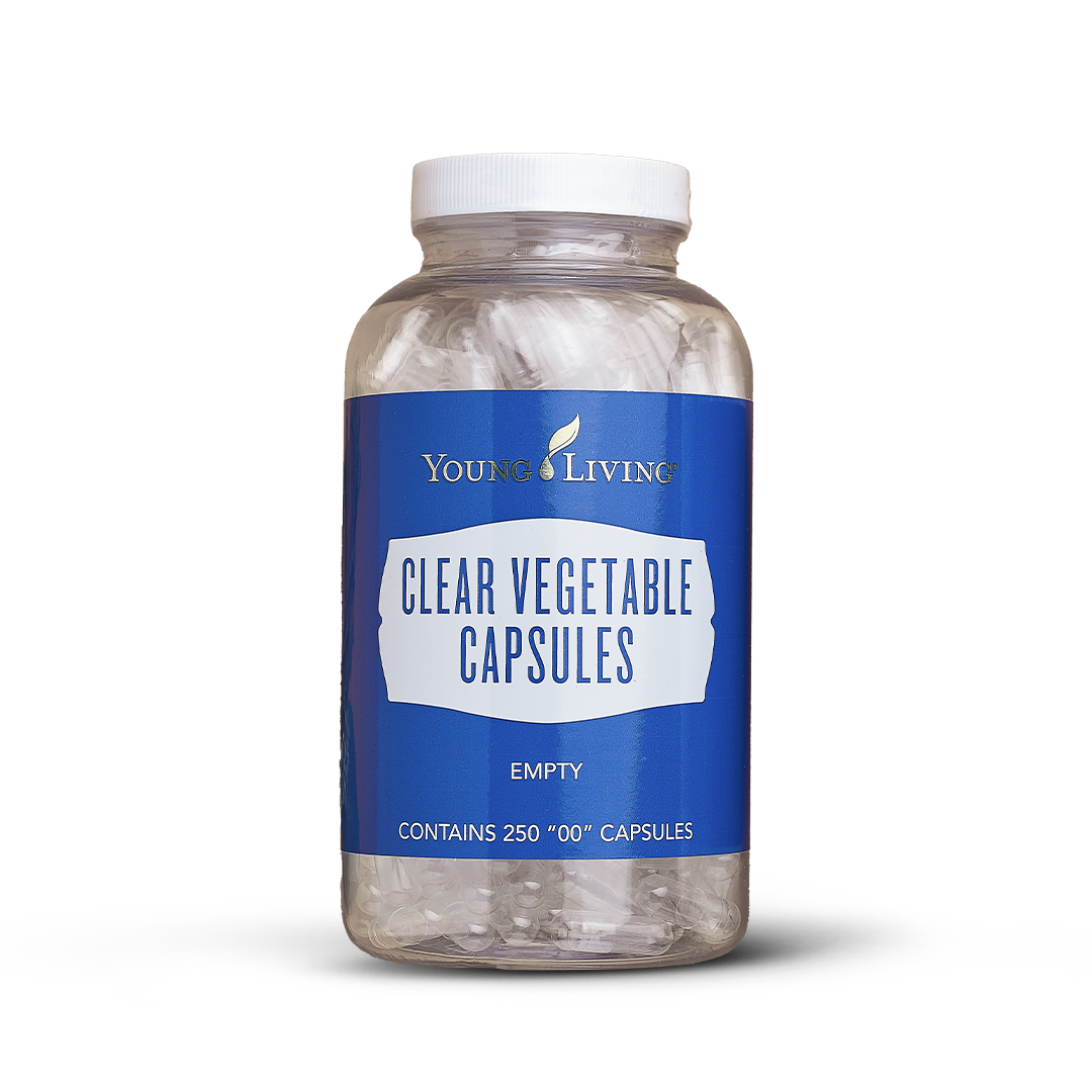 Clear Vegetable Capsules - 250 ct