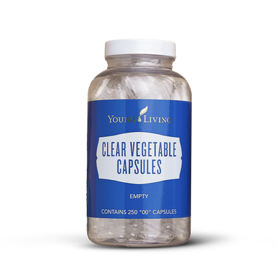 Clear Vegetable Capsules - 250 ct