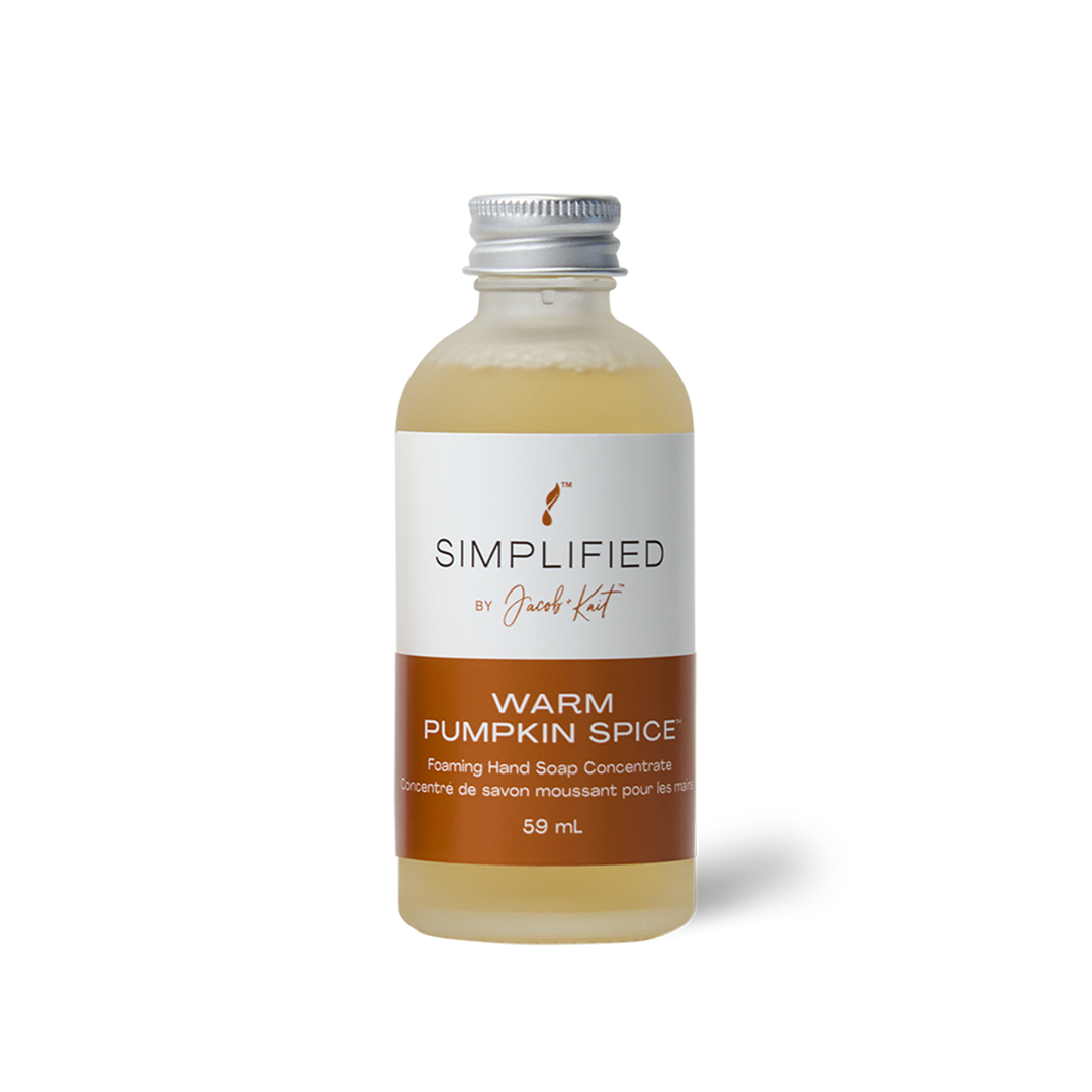 Simplified by Jacob + Kait – Warm Pumpkin Spice Foaming Hand Soap Concentrate